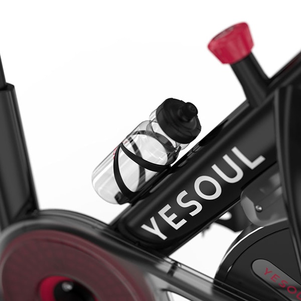 Bicicleta spinning YESOUL YS3PRO, volanta 7.5kg, 100 trepte, greutate suportata 120kg, negru