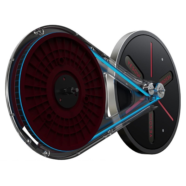 Bicicleta spinning YESOUL YS3PRO, volanta 7.5kg, 100 trepte, greutate suportata 120kg, negru