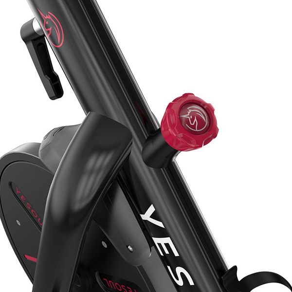Bicicleta spinning YESOUL YS3PRO, volanta 7.5kg, 100 trepte, greutate suportata 120kg, negru
