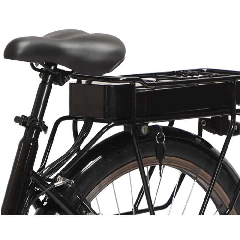 Bicicleta asistata electric JEEP City E-Bike JE-C28L, roata 28", motor 250W, viteza max 25 km/h, alb