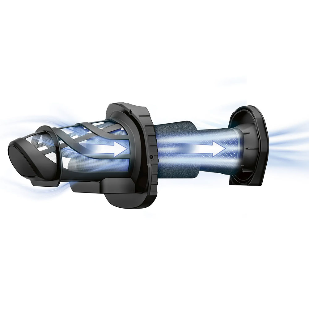 Aspirator de mana BOSCH Move BHN24L, 0.3l, 21.6V, autonomie max 45 min, High Airflow System, negru