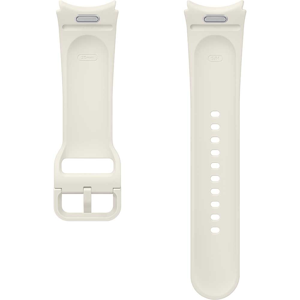 Bratara Sport Band (Medium/Large) pentru SAMSUNG Galaxy Watch6, ET-SFR94LUEGEU, Cream