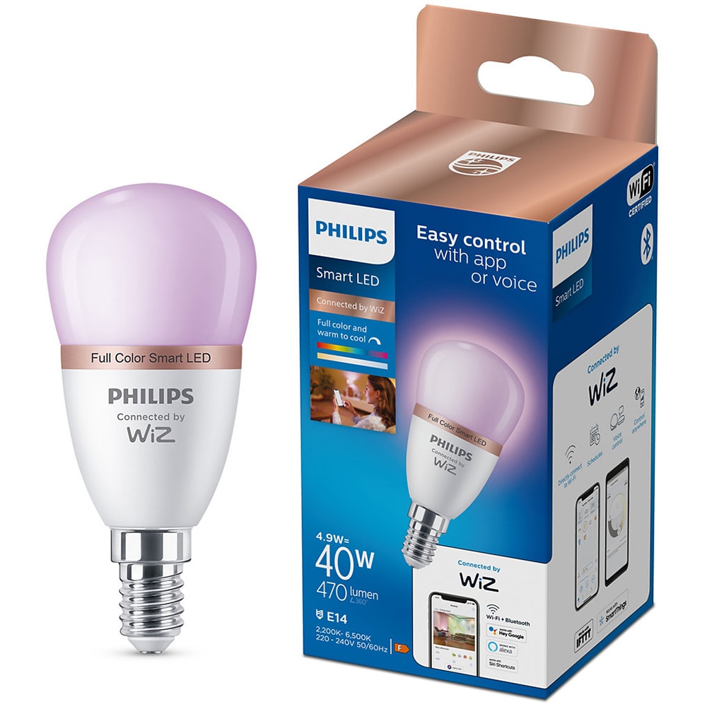 Bully Time Frightening Bec LED Smart PHILIPS 8719514437333, P45, E14, 4.9W, Wi-Fi, RGB