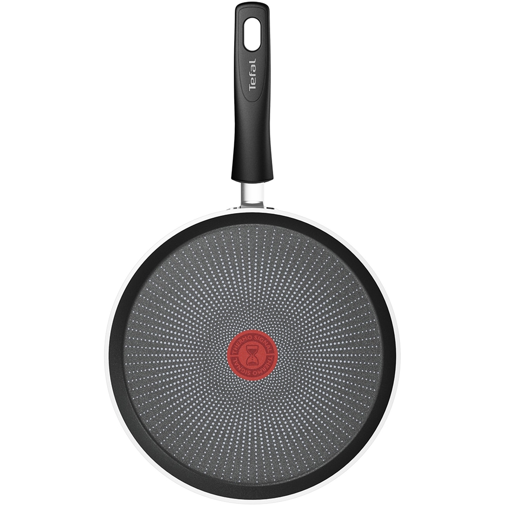 Tigaie clatite TEFAL Daily Expert, 25 cm, aluminiu, Thermo-Signal, invelis antiaderent, rosu