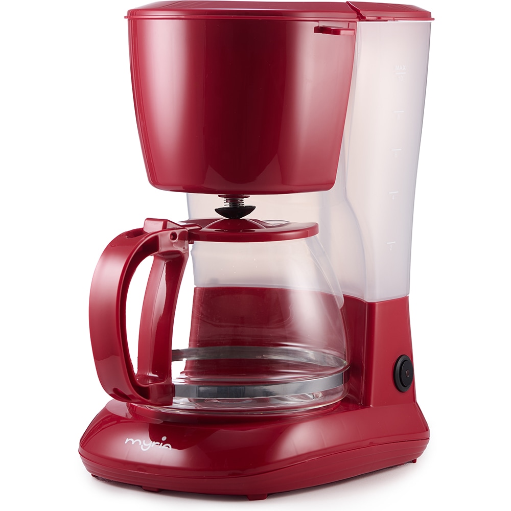 Cafetiera MYRIA MY4157RD, 1.25l, 750W, 8 cesti, rosu