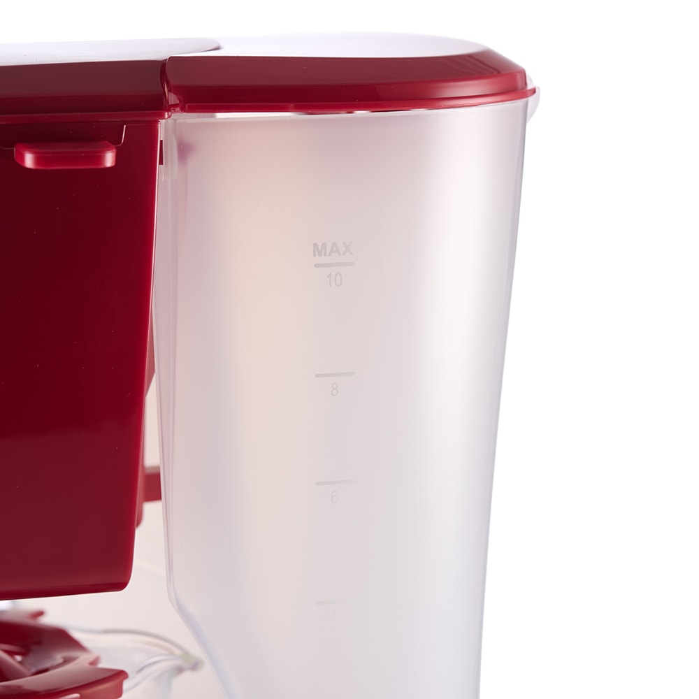 Cafetiera MYRIA MY4157RD, 1.25l, 750W, 8 cesti, rosu