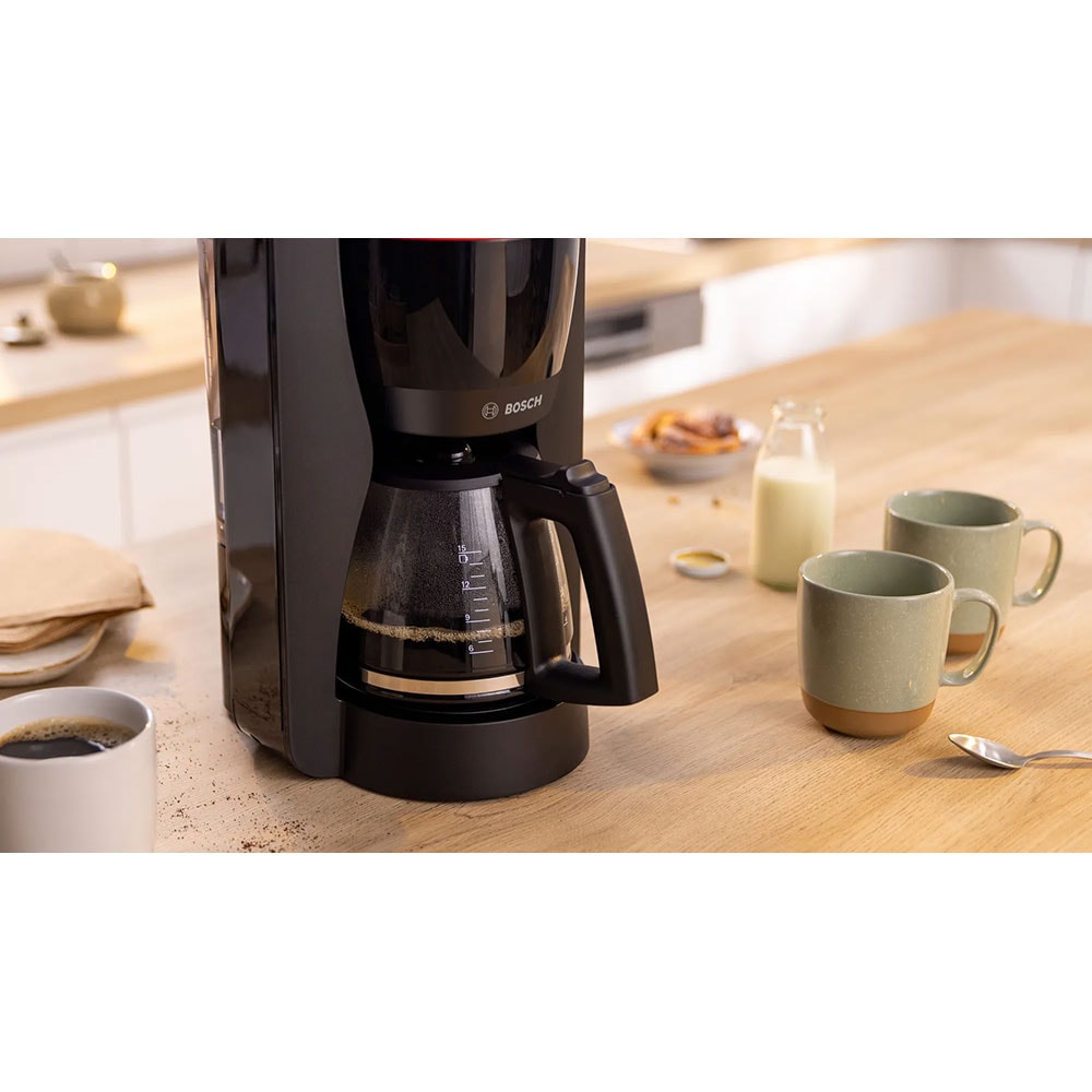Cafetiera BOSCH MyMoment TKA3M133, 1.4l, 1200W, 15 cesti, negru