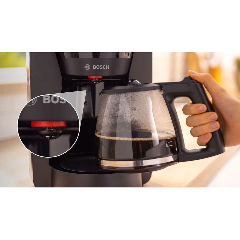 Cafetiera BOSCH MyMoment TKA3M133, 1.4l, 1200W, 15 cesti, negru
