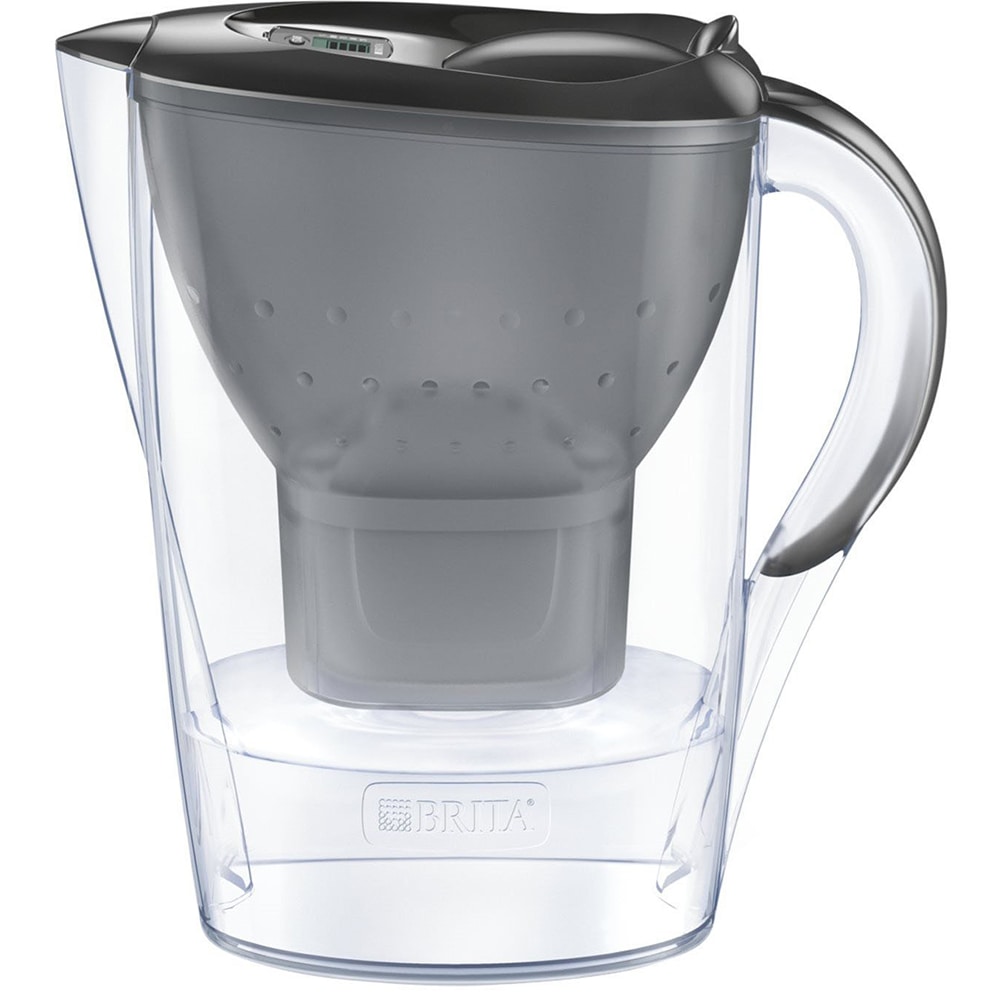 Cana filtranta BRITA Marella + 3 filtre Maxtra Pro BR1052796, 2.4l, gri-transparent