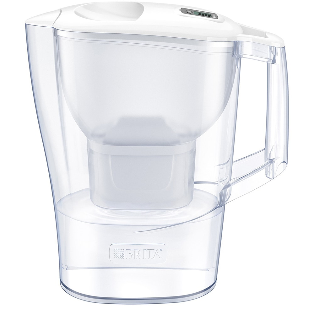 Cana filtranta BRITA Aluna + 3 filtre Maxtra Pro BR1053054, 2.4l, alb-transparent