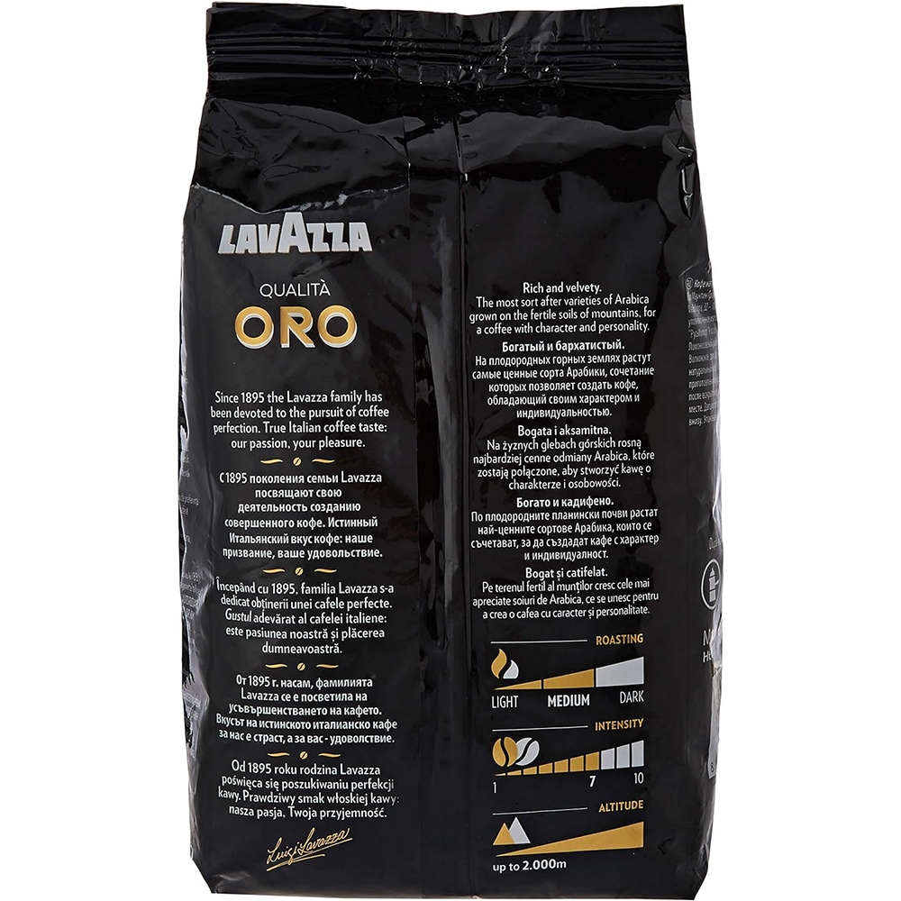 Cafea boabe LAVAZZA Qualita Oro Mountain Grown, 1000g