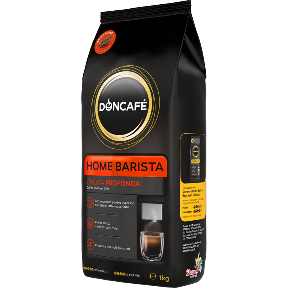 Cafea boabe DONCAFE Home Barista Crema Profonda, 1000g