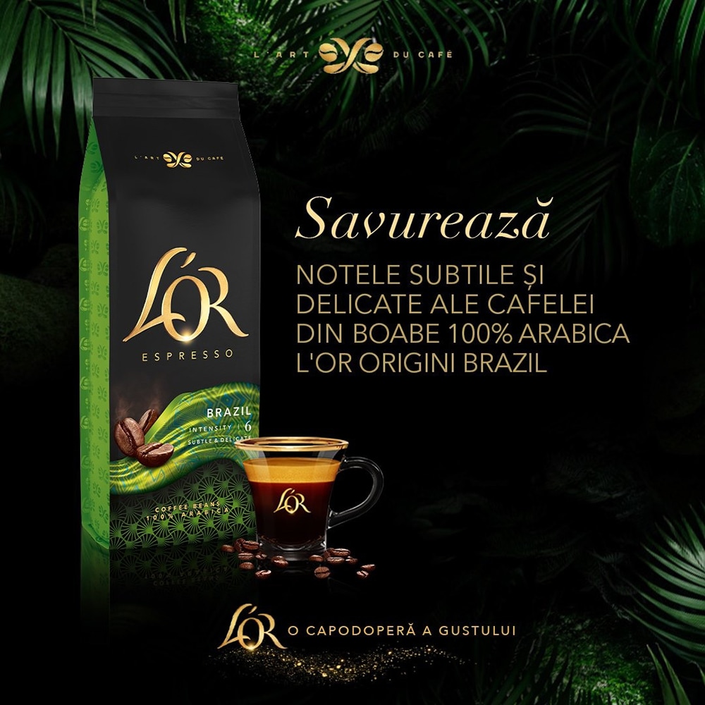 Cafea boabe L'OR Origins Brazilia, 500g