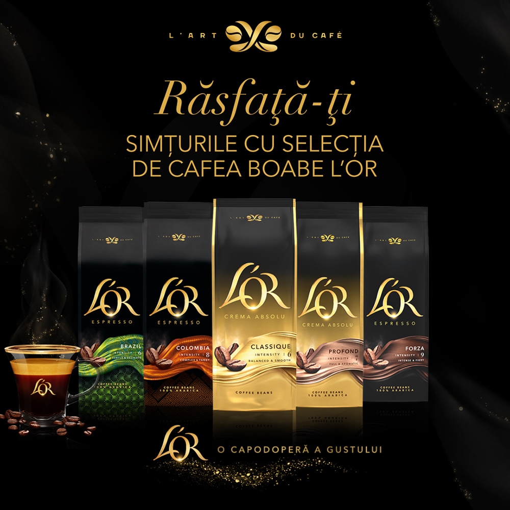 Cafea boabe L'OR Origins Columbia, 500g