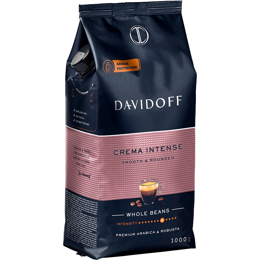Cafea boabe DAVIDOFF Crema Intense, 1000g