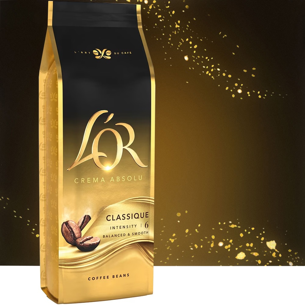 Cafea boabe L'OR Crema Absolu Classique, 500g
