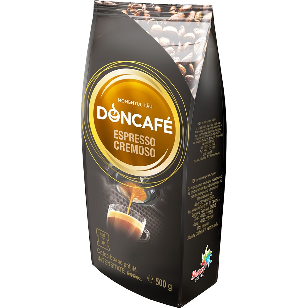 Cafea boabe DONCAFE Espresso Cremoso, 500g