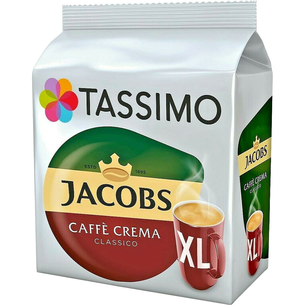 Capsule cafea JACOBS Cafe Crema XL, compatibile Tassimo, 16 capsule, 132.8g