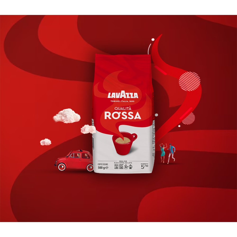 Cafea boabe LAVAZZA Qualita Rossa, 500g