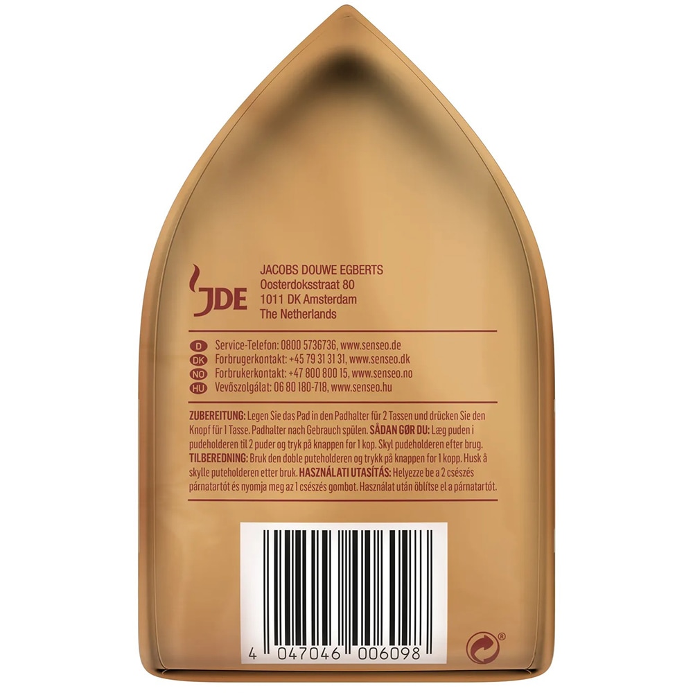 Paduri cafea SENSEO Cafe Latte, 8 paduri, 92g