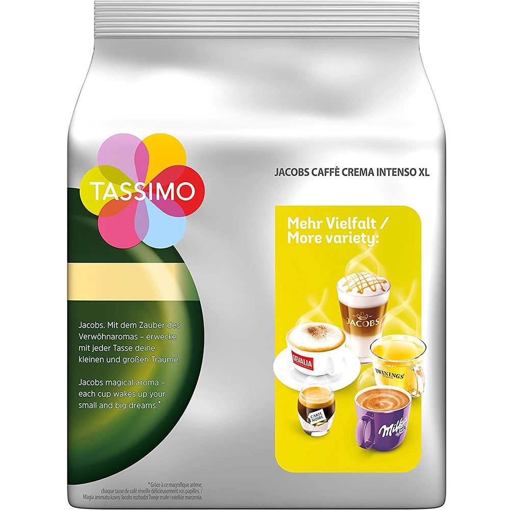 Capsule cafea TASSIMO Jacobs Cafe Crema Intenso, 16 capsule, 132.8g