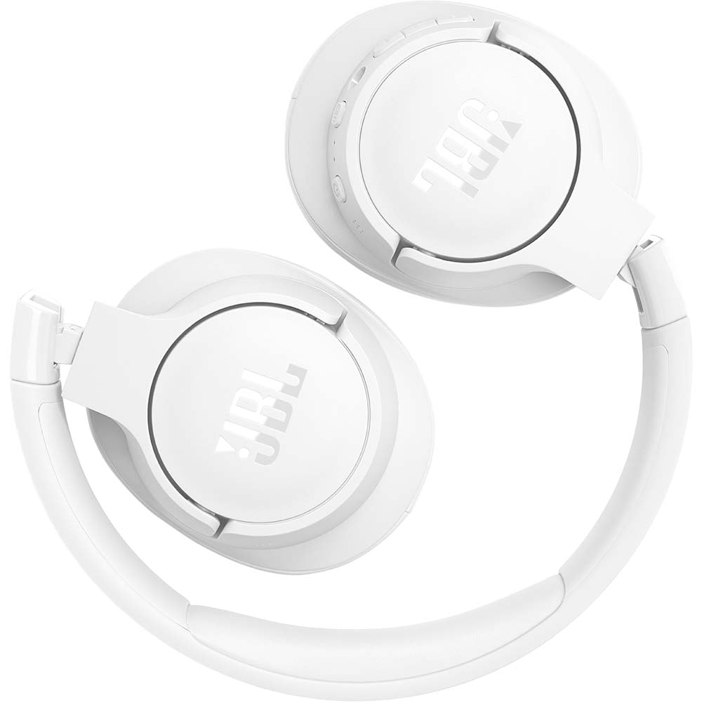 Casti JBL Tune 770NC, Bluetooth, On-ear, Microfon, Noise cancelling, alb
