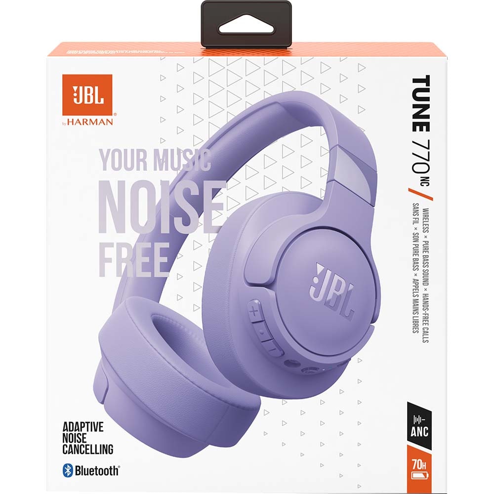 Casti JBL Tune 770NC, Bluetooth, On-ear, Microfon, Noise cancelling, mov