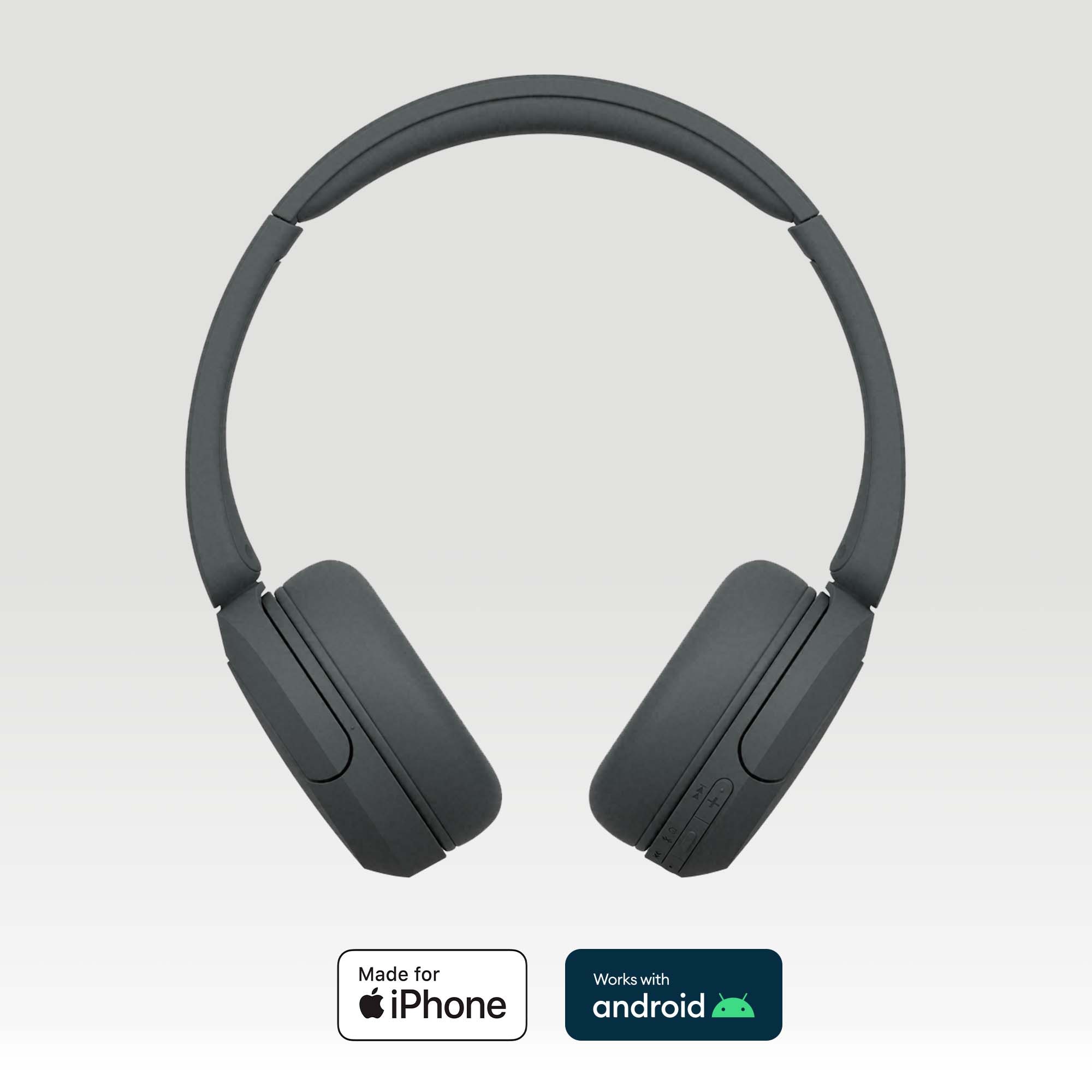 Casti SONY WH-CH520B, Bluetooth, On-Ear, Microfon, negru