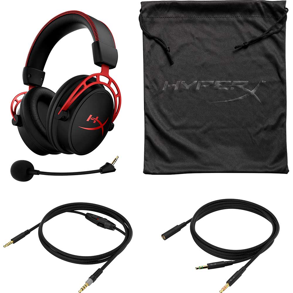 Casti Gaming HyperX Cloud Alpha Red, surround, multiplatforma, 3.5mm, negru-rosu