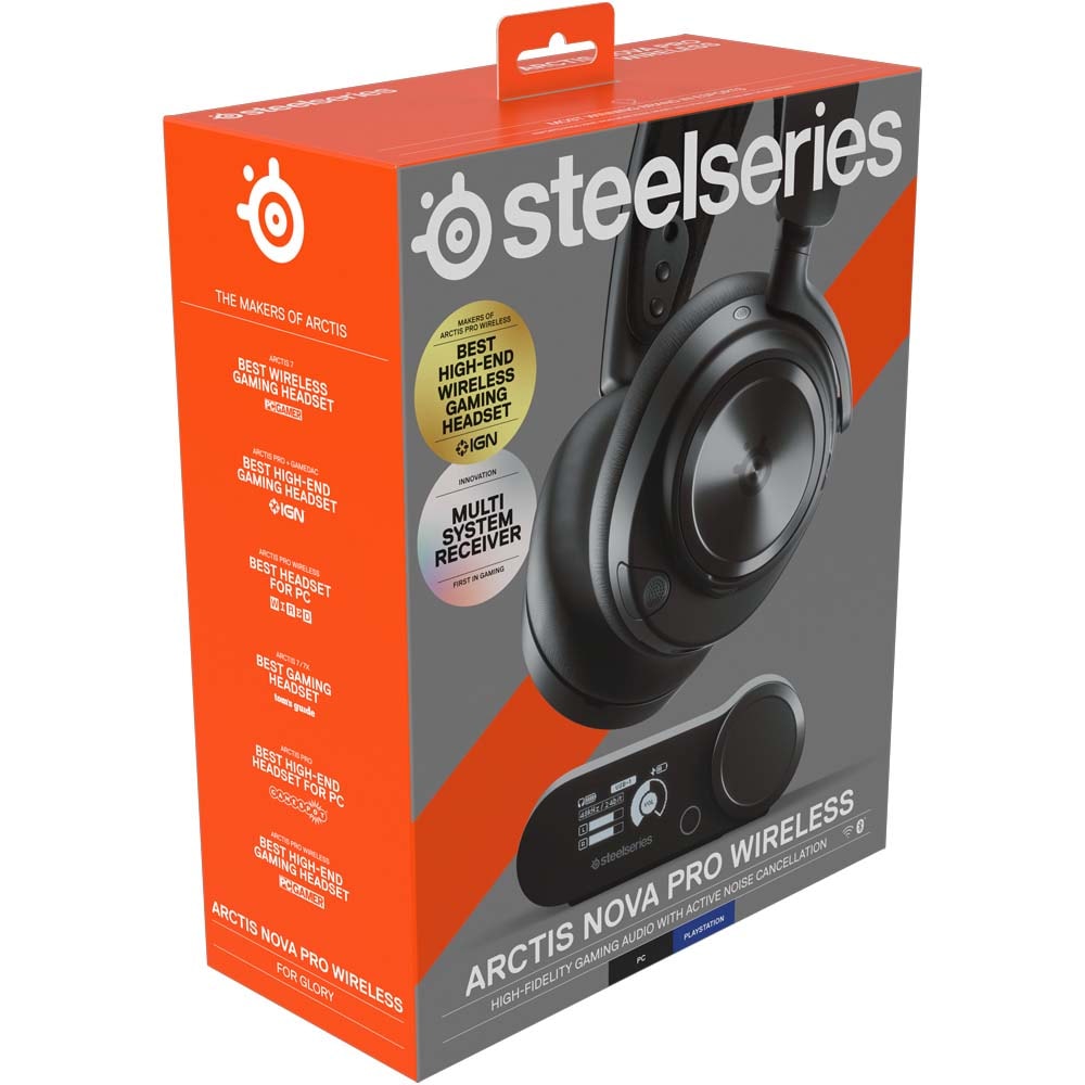 Casti Gaming Wireless STEELSERIES Arctis Nova Pro Wireless, Spatial Audio, multiplatforma, negru