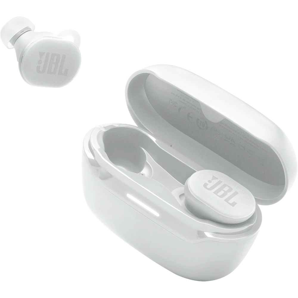 Casti JBL Endurance Race 2, True wireless, Bluetooth, In-ear, Microfon, Noise cancelling, alb