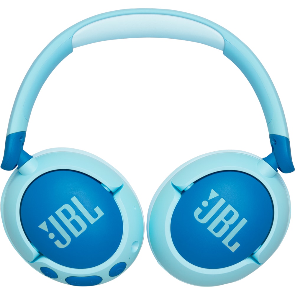 Casti pentru copii JBL JR470NC, Bluetooth, Over-ear, Microfon, Noise Cancelling, albastru