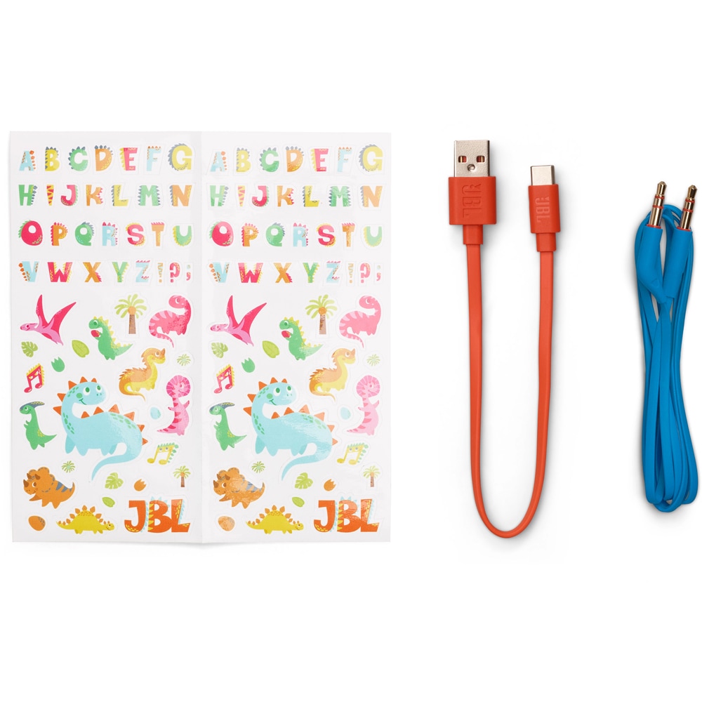 Casti pentru copii JBL JR470NC, Bluetooth, Over-ear, Microfon, Noise Cancelling, albastru