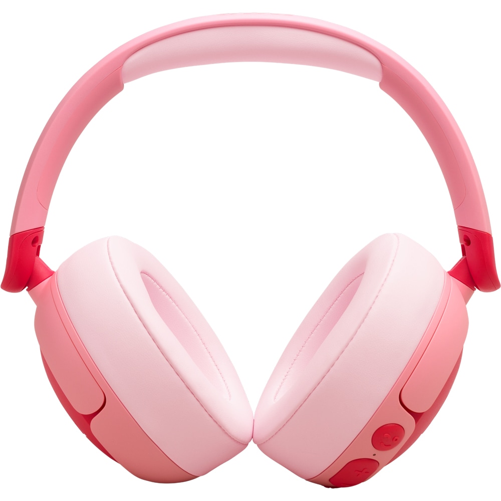 Casti pentru copii JBL JR470NC, Bluetooth, Over-ear, Microfon, Noise Cancelling, roz