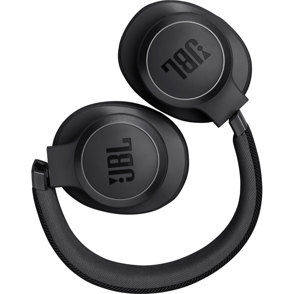 Casti JBL Live 770NC, Bluetooth, Over-ear, Microfon, Noise Cancelling, negru