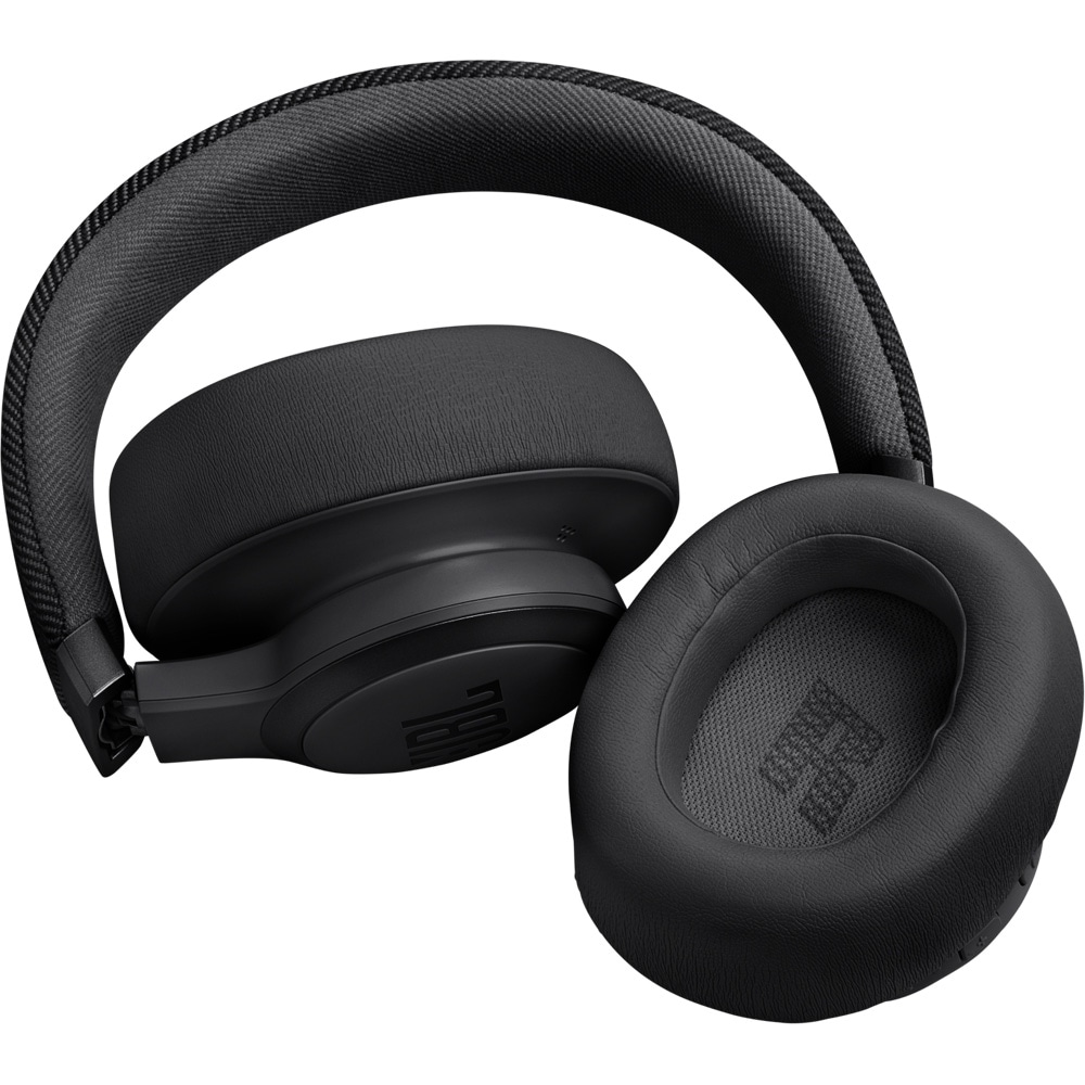 Casti JBL Live 770NC, Bluetooth, Over-ear, Microfon, Noise Cancelling, negru