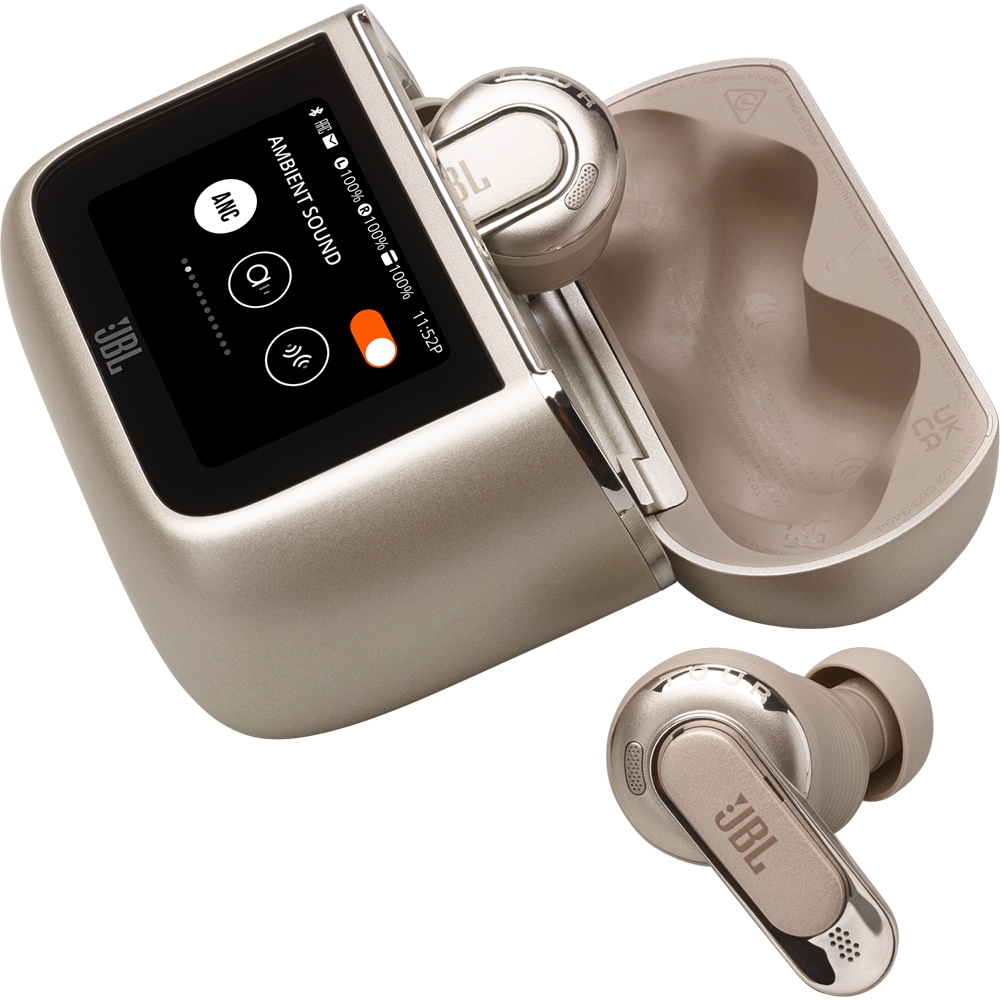 Casti JBL Tour Pro 3, True Wireless, Bluetooth, In-Ear, Microfon, Noise Cancelling, crem