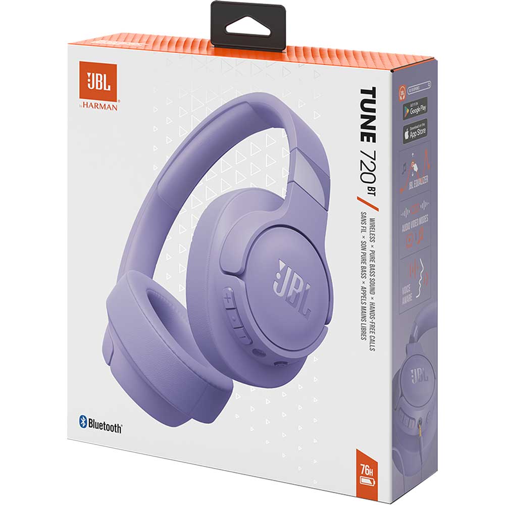 Casti JBL Tune 720BT, Bluetooth, Over-ear, Microfon, mov