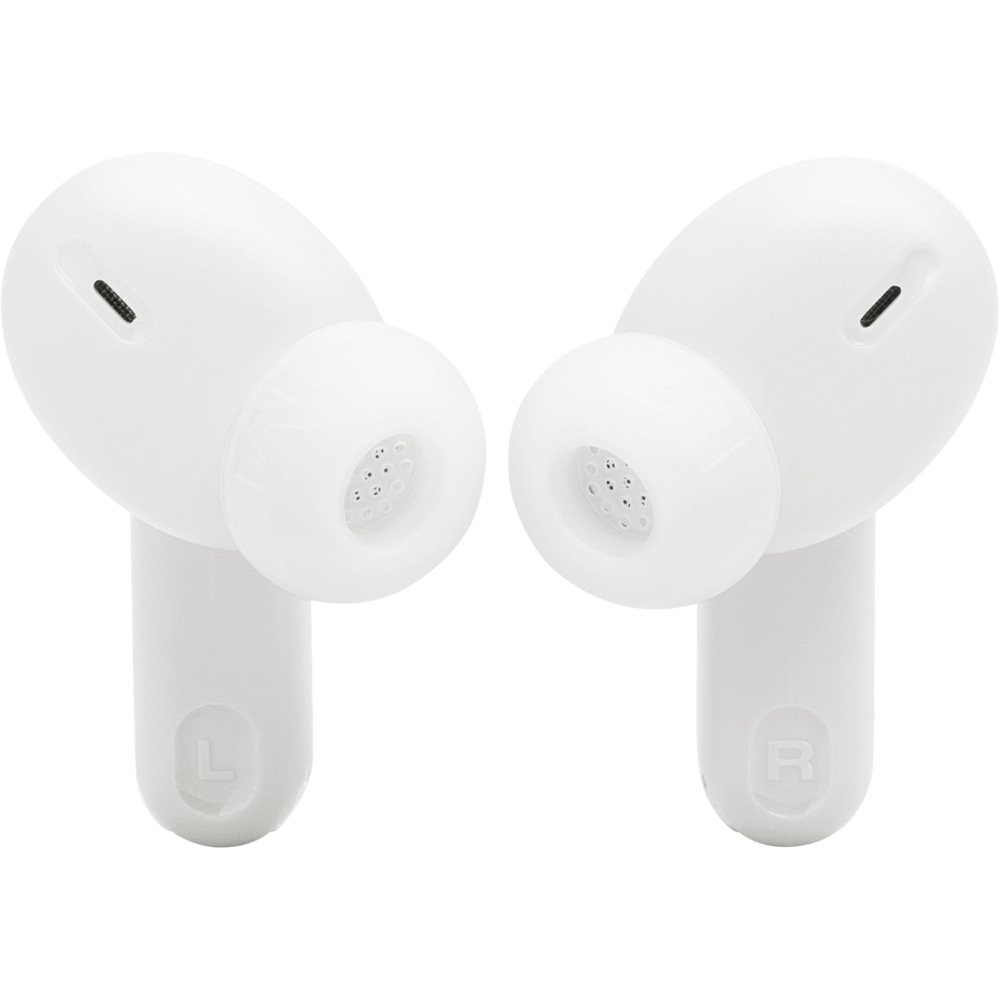 Casti JBL Tune Beam 2, True Wireless, Bluetooth, In-Ear, Microfon, Noise Cancelling, alb