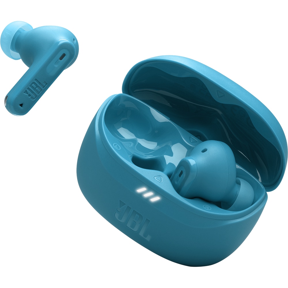 Casti JBL Tune Beam 2, True Wireless, Bluetooth, In-Ear, Microfon, Noise Cancelling, turcoaz