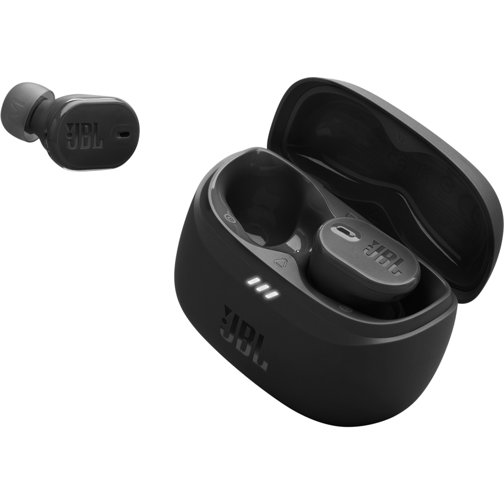 Casti JBL Tune Buds 2, True Wireless, Bluetooth, In-Ear, Microfon, Noise Cancelling, negru