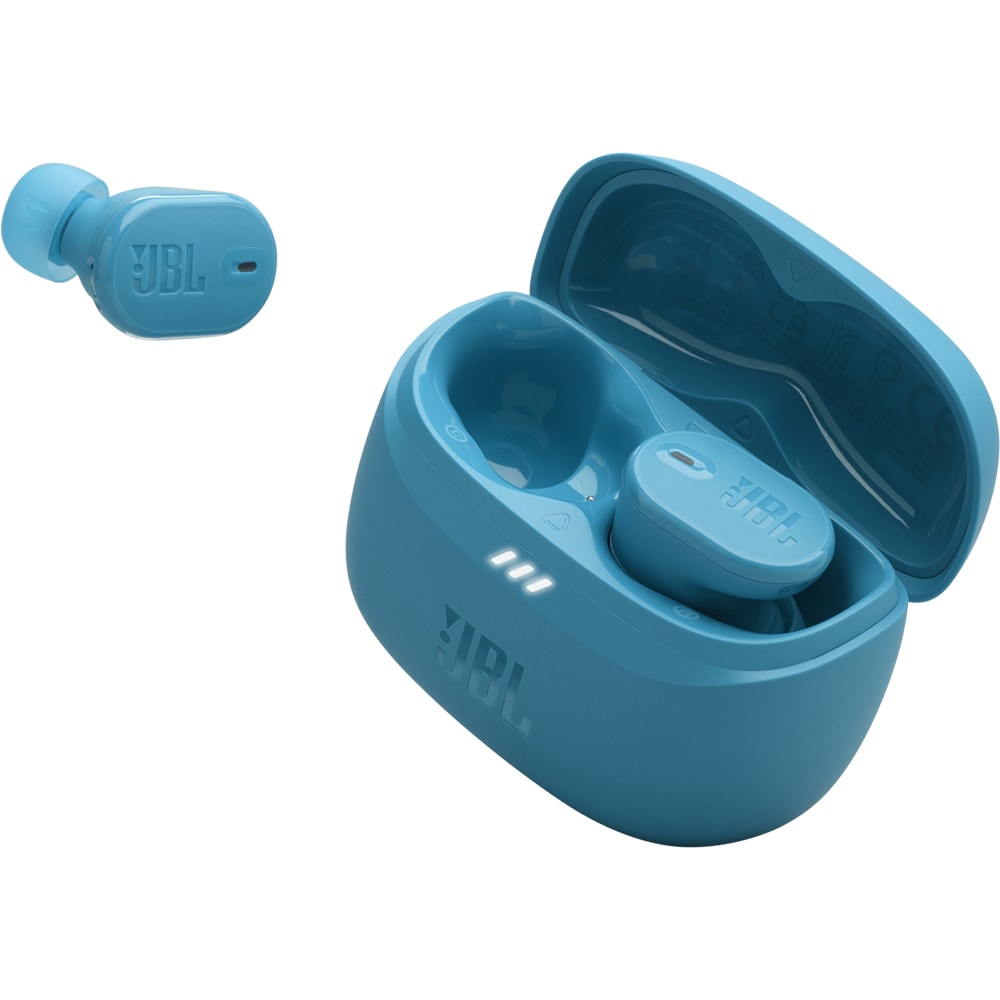 Casti JBL Tune Buds 2, True Wireless, Bluetooth, In-Ear, Microfon, Noise Cancelling, turcoaz