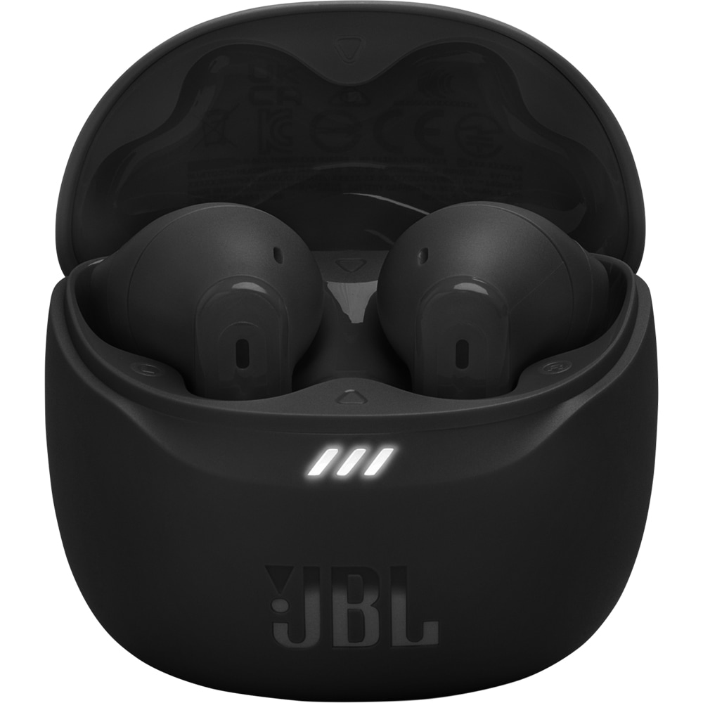 Casti JBL Tune Flex 2, True Wireless, Bluetooth, In-Ear, Microfon, Noise Cancelling, negru