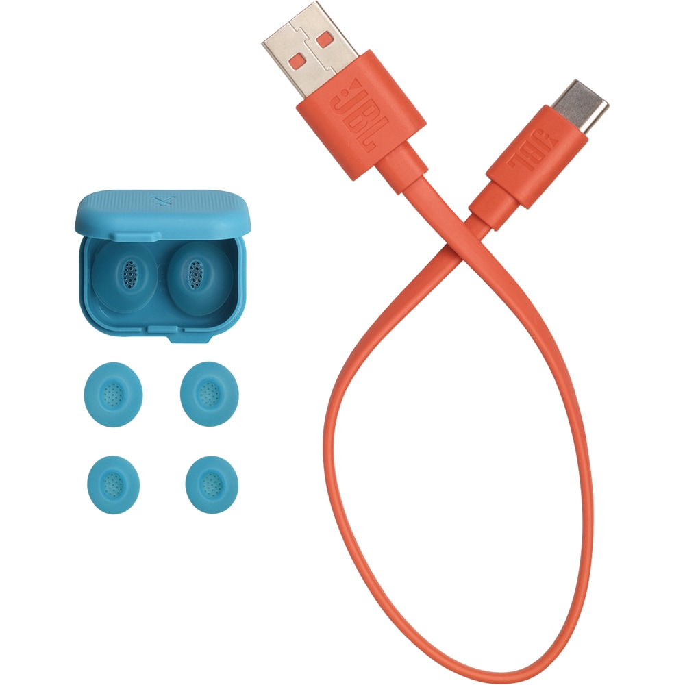 Casti JBL Tune Flex 2, True Wireless, Bluetooth, In-Ear, Microfon, Noise Cancelling, turcoaz
