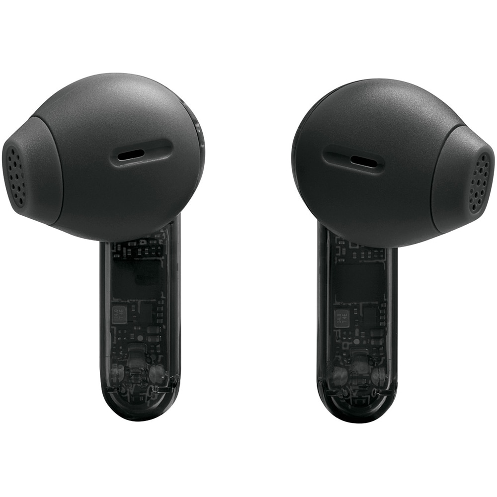Casti JBL Tune Flex 2, True Wireless, Bluetooth, In-Ear, Microfon, Noise Cancelling, negru-transparent