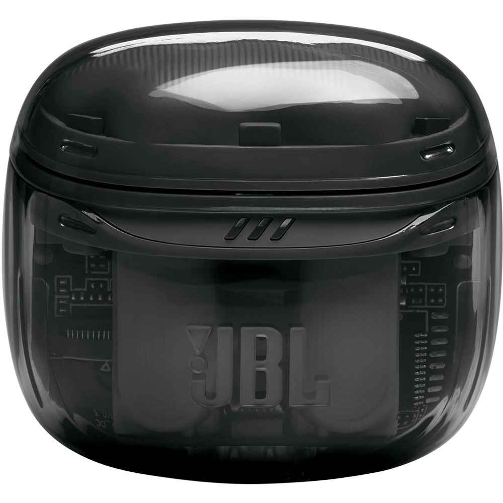 Casti JBL Tune Flex 2, True Wireless, Bluetooth, In-Ear, Microfon, Noise Cancelling, negru-transparent