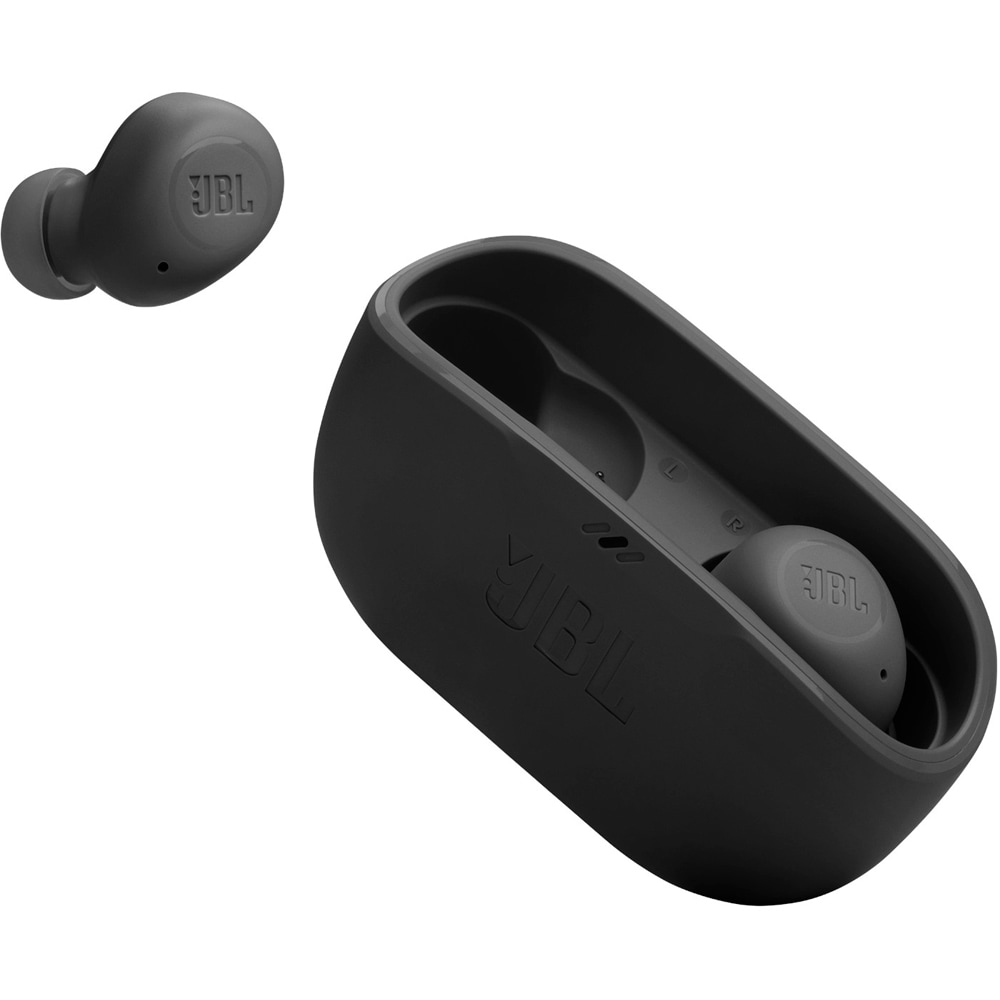 Casti JBL Vibe Buds, True wireless, Bluetooth, In-ear, Microfon, negru