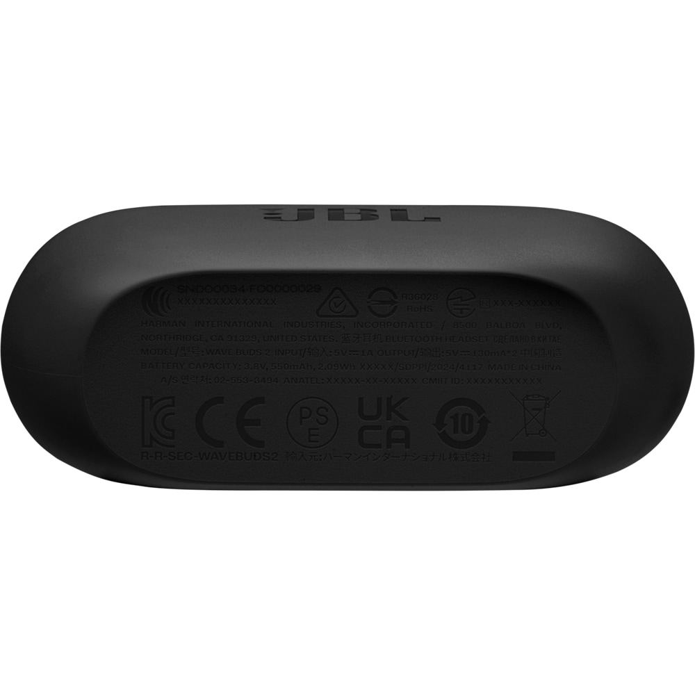 Casti JBL Vibe Buds 2, True Wireless, Bluetooth, In-Ear, Microfon, Noise Cancelling, negru