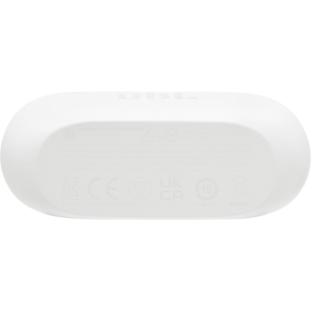Casti JBL Vibe Buds 2, True Wireless, Bluetooth, In-Ear, Microfon, Noise Cancelling, alb