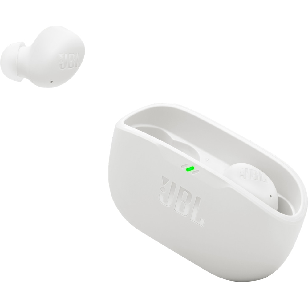 Casti JBL Vibe Buds 2, True Wireless, Bluetooth, In-Ear, Microfon, Noise Cancelling, alb